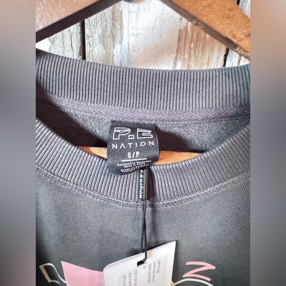 P.E NATION heritage sweatshirt in dark shadow NET Size  Small - Picture 10 of 14